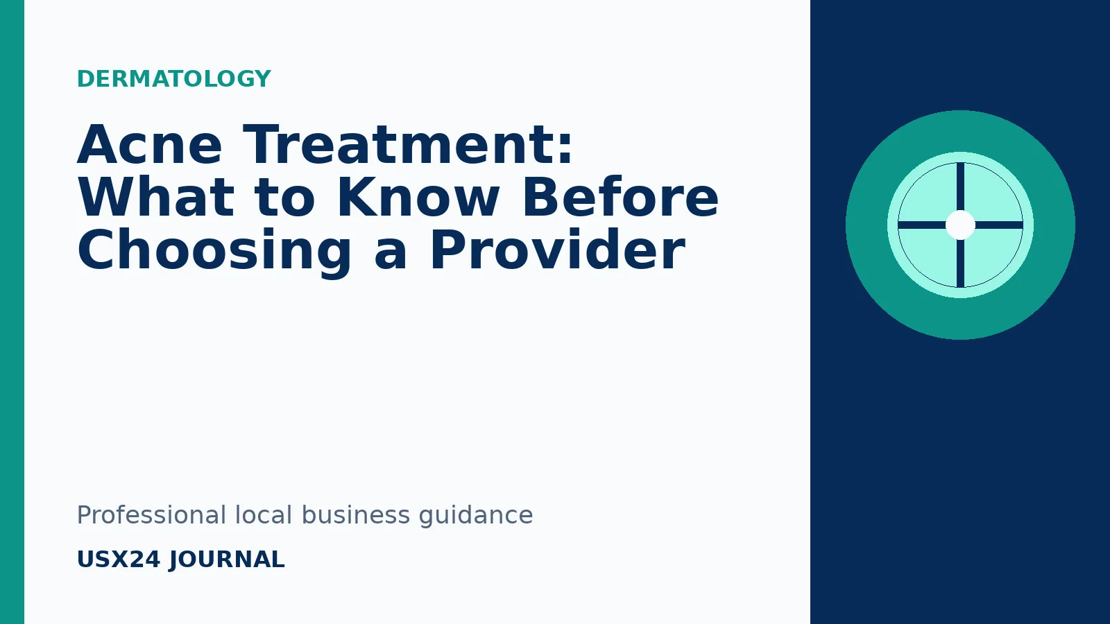 Acne Treatment professional guide from USX24