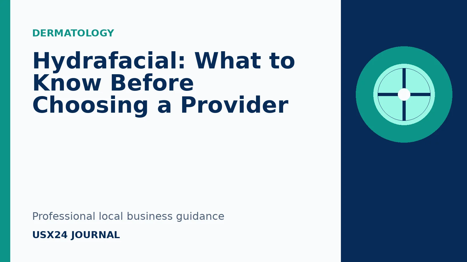 Hydrafacial professional guide from USX24