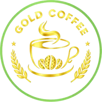 Gold coffee logo