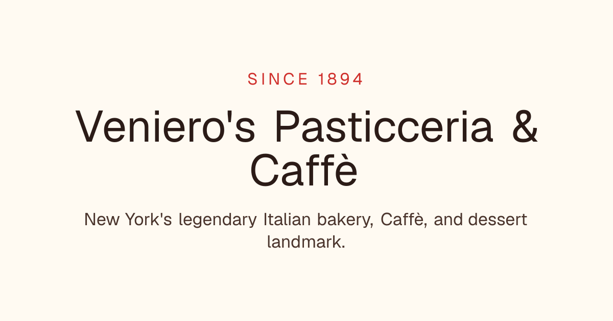 Veniero's Pasticceria & Caffe