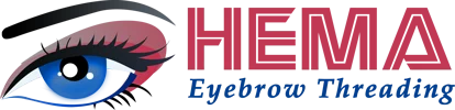 Hema eyebrow threading logo